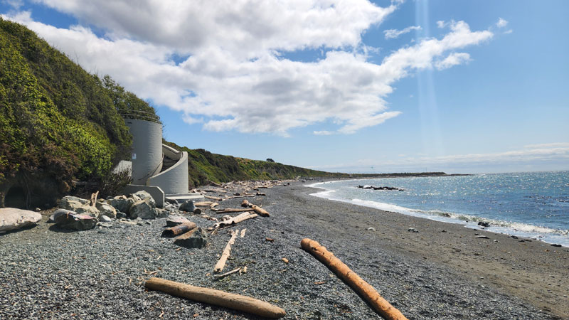 Spiral Beach in Victoria BC